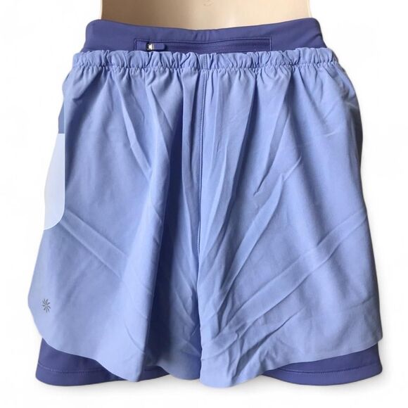 NWT Athleta Women's 2-in-1 "Mile Marker" Athletic Shorts. M. - Picture 8 of 9